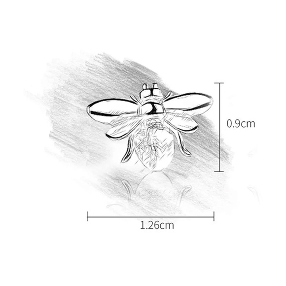 ✨Sterling Silver Bee Earrings - Picture 5 of 9